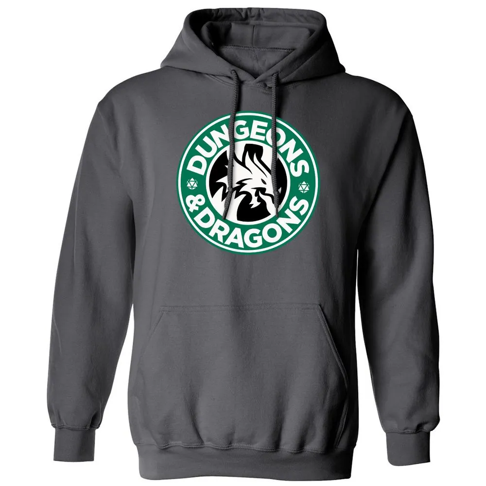 D&D Coffee Classic Unisex Hoodie - Charcoal - 7