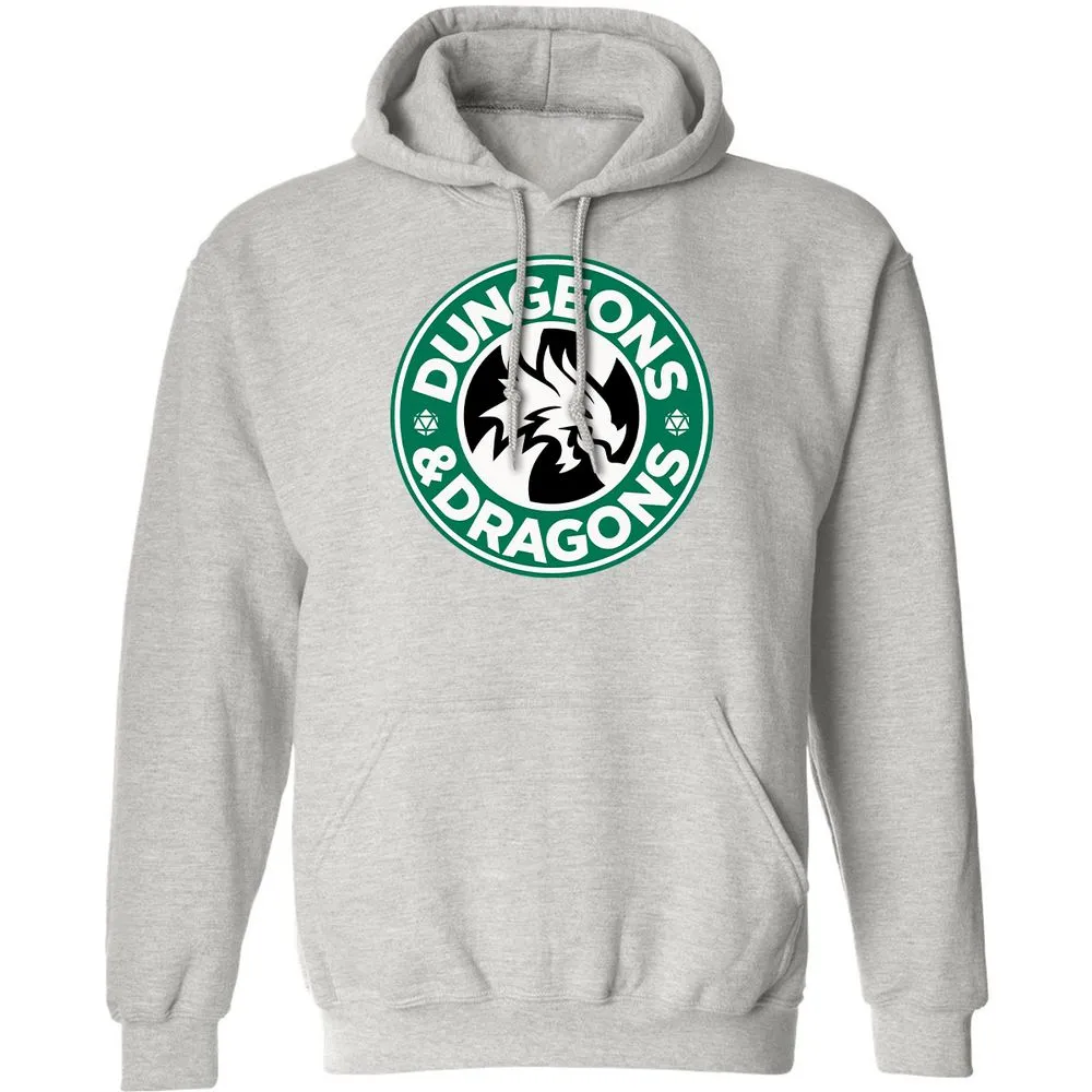 D&D Coffee Classic Unisex Hoodie - Ash - 8