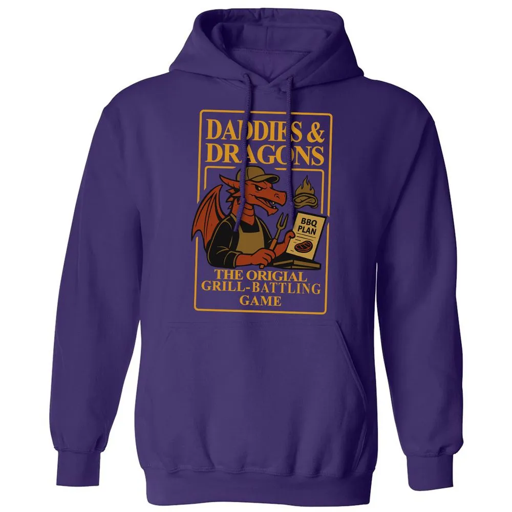 Daddies & Dragons Classic Unisex Hoodie - Purple - 6