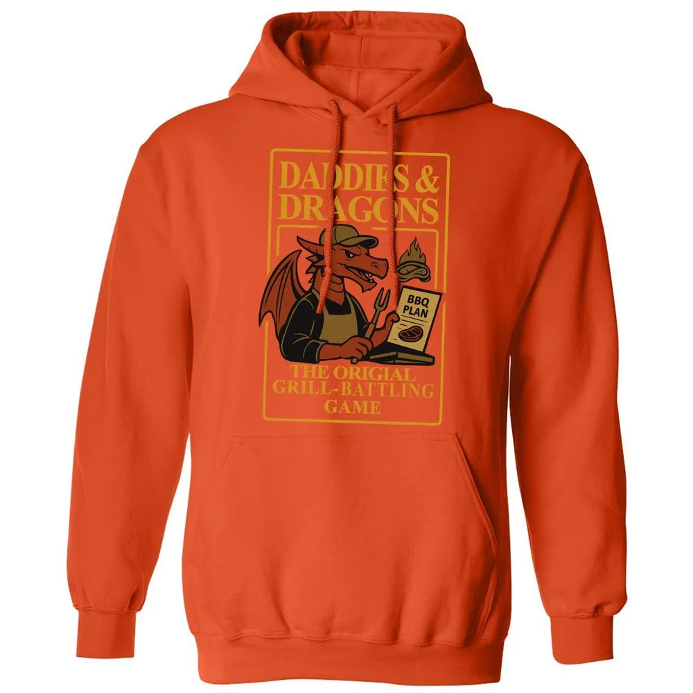 Daddies & Dragons Classic Unisex Hoodie - Orange - 10