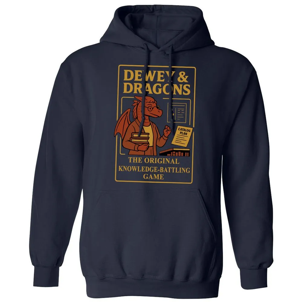 Dewey & Dragons Classic Unisex Hoodie - Navy - 2