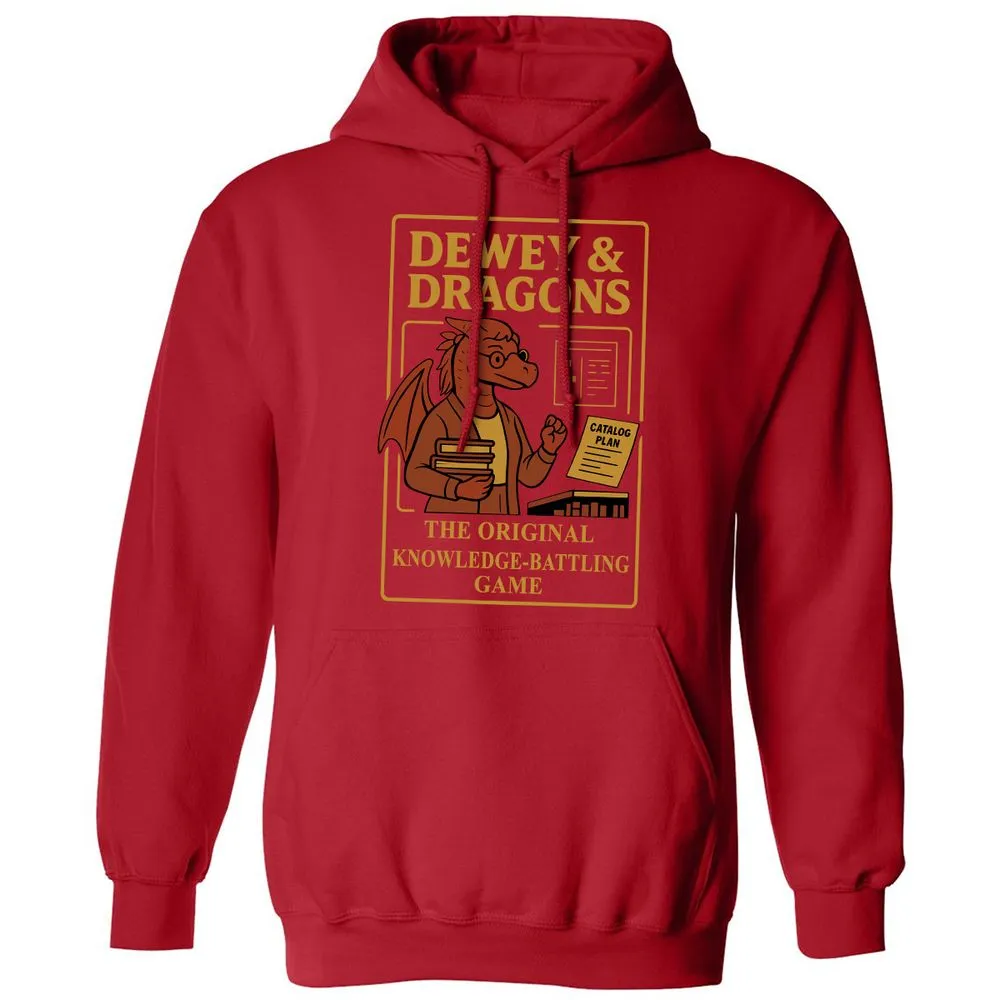Dewey & Dragons Classic Unisex Hoodie - Red - 5