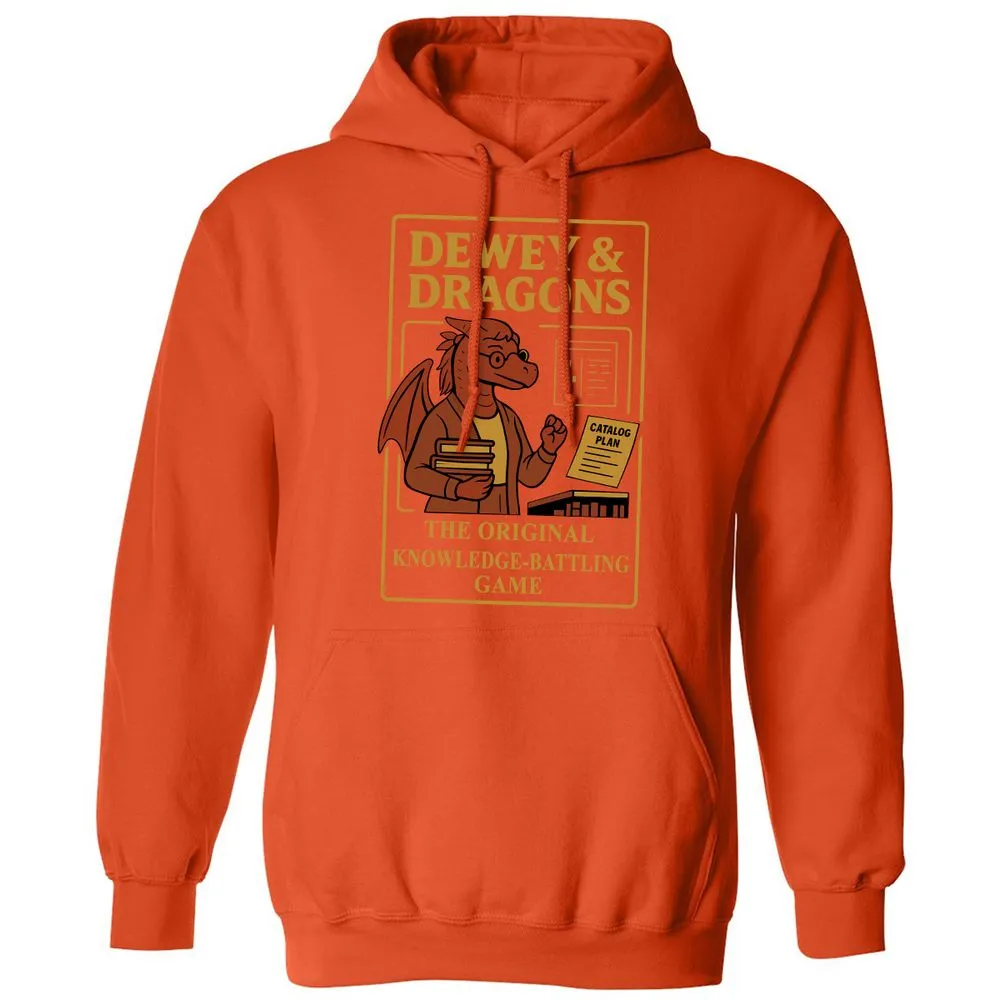 Dewey & Dragons Classic Unisex Hoodie - Orange - 10