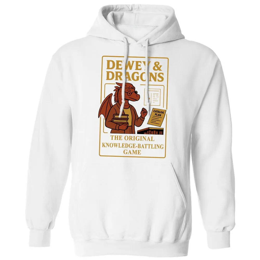 Dewey & Dragons Classic Unisex Hoodie - White - 11