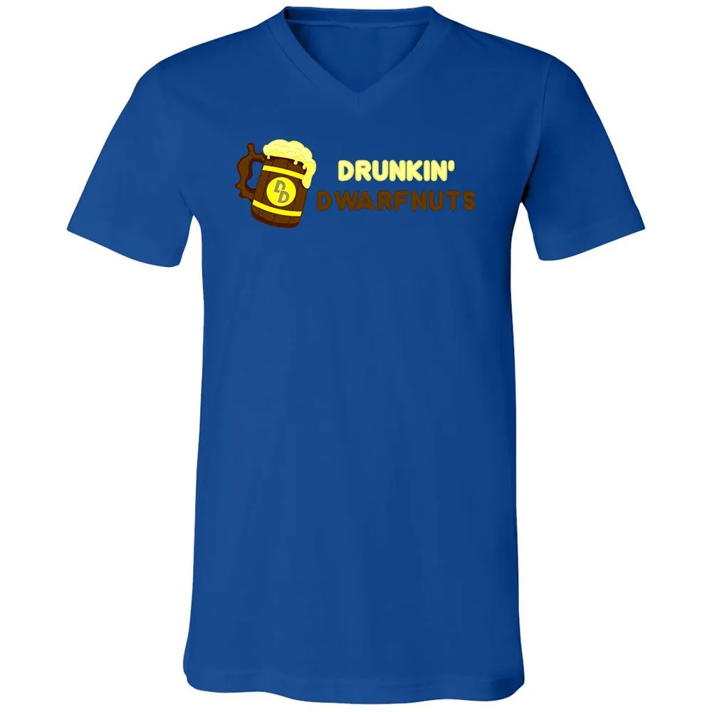Drunkin' Dwartnuts Unisex V-Neck T-Shirt - True Royal - 4