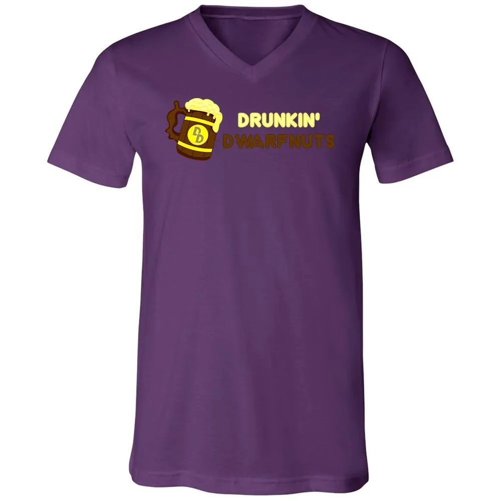 Drunkin' Dwartnuts Unisex V-Neck T-Shirt - Team Purple - 9