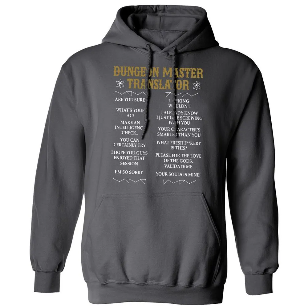 Dungeon Master Translator Classic Unisex Hoodie - Charcoal - 7