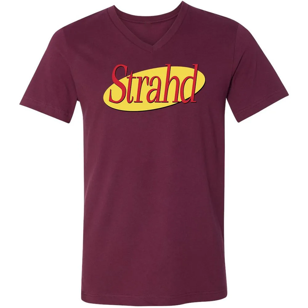 Strahd Unisex V-Neck T-Shirt - Maroon - 6