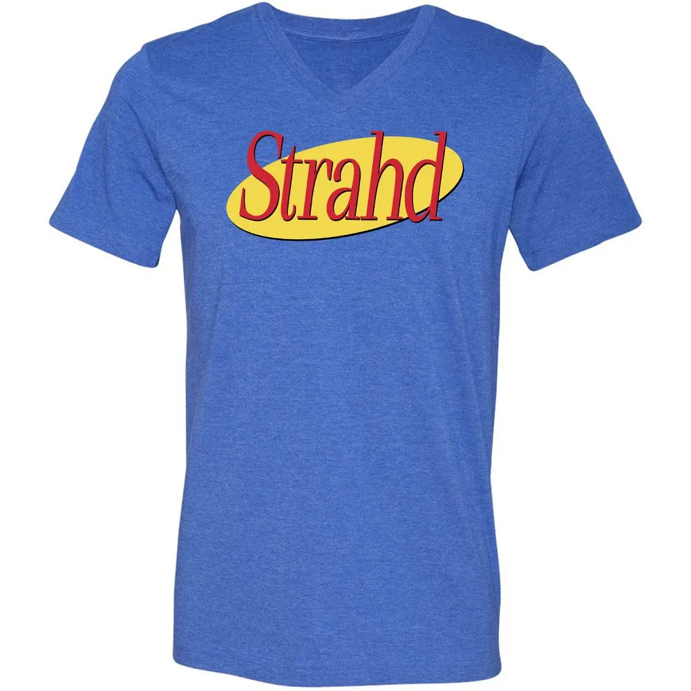 Strahd Unisex V-Neck T-Shirt - Heather True Royal - 14