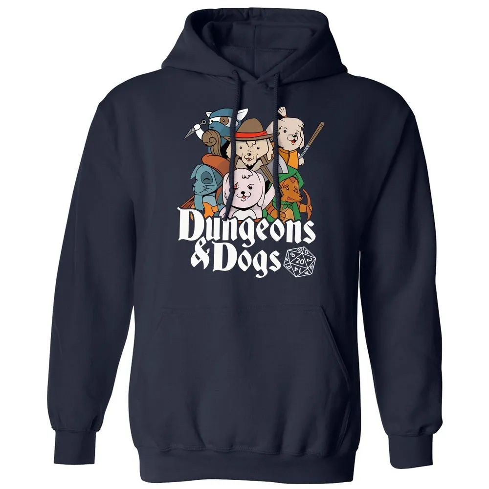 Dungeons & Dogs Classic Unisex Hoodie - Navy - 2
