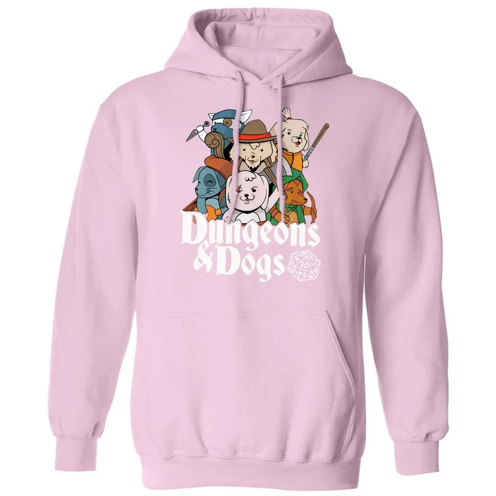 Dungeons & Dogs Classic Unisex Hoodie - Light Pink - 3