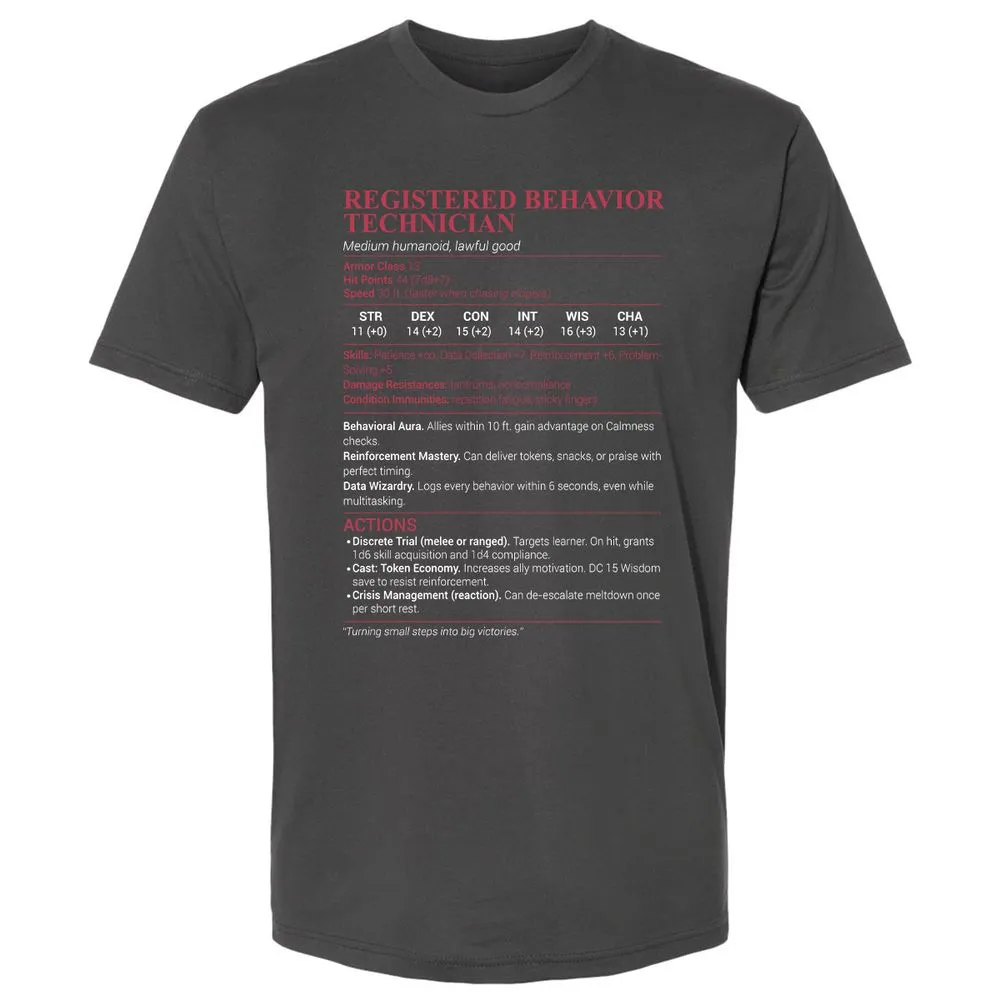 Registered Behavior Technician RBT Premium Unisex T-Shirt - Heavy Metal - 8