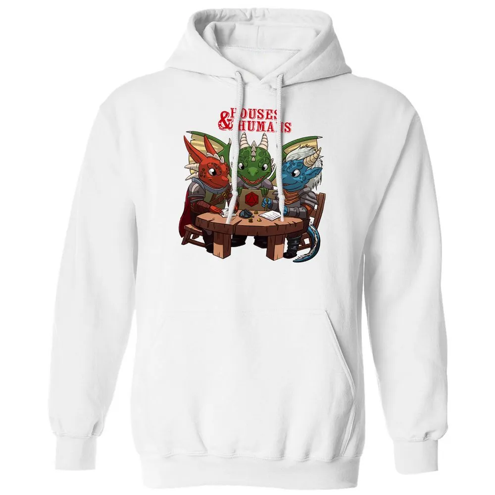 Houses & Humans Classic Unisex Hoodie - White - 11