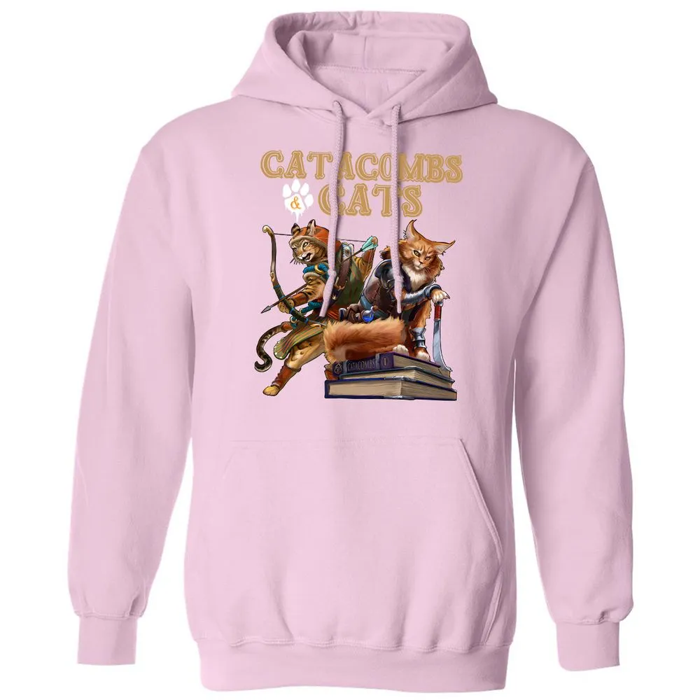 Catacombs & Cats Classic Unisex Hoodie - Light Pink - 3