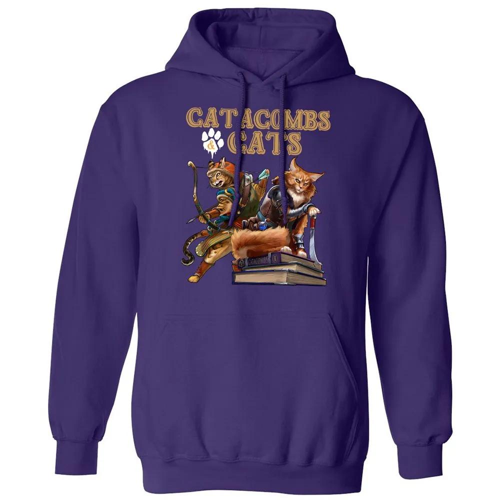 Catacombs & Cats Classic Unisex Hoodie - Purple - 6