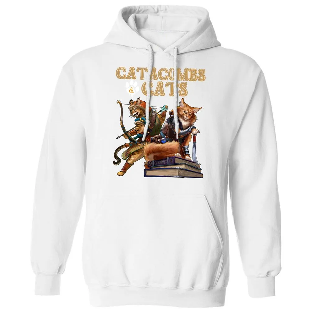 Catacombs & Cats Classic Unisex Hoodie - White - 11