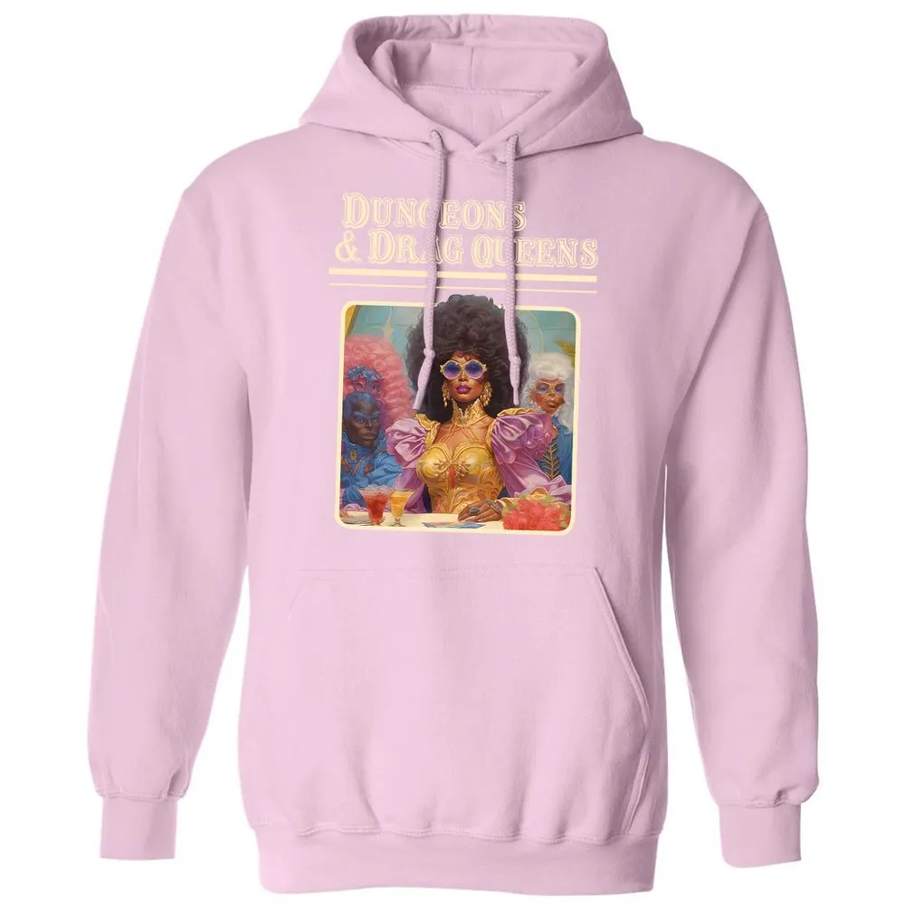 Dungeons & Drag Queens Classic Unisex Hoodie - Light Pink - 3