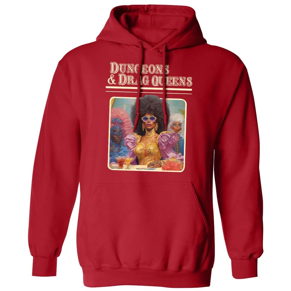 Dungeons & Drag Queens Classic Unisex Hoodie - Red - 5