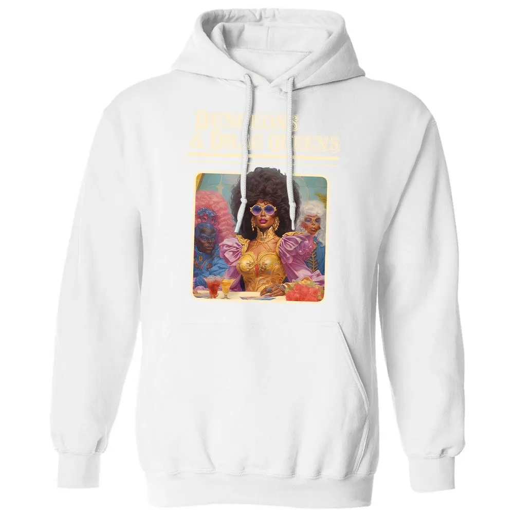 Dungeons & Drag Queens Classic Unisex Hoodie - White - 11