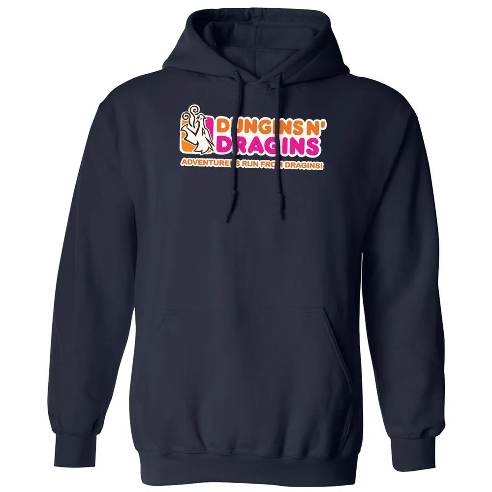 Dungins & Dragins Classic Unisex Hoodie - Navy - 2