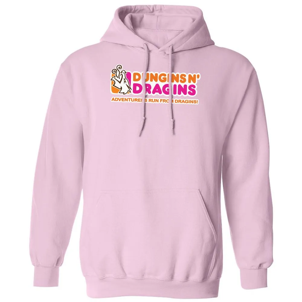 Dungins & Dragins Classic Unisex Hoodie - Light Pink - 3