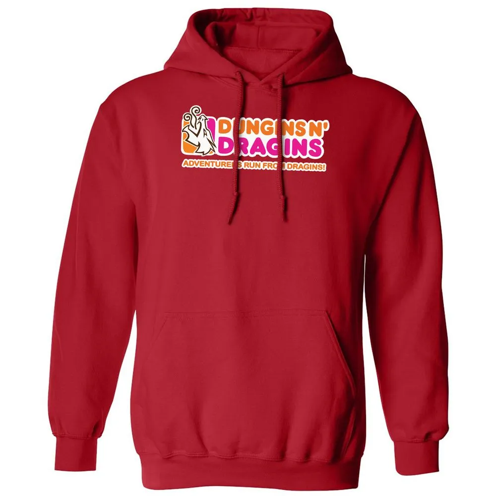 Dungins & Dragins Classic Unisex Hoodie - Red - 5
