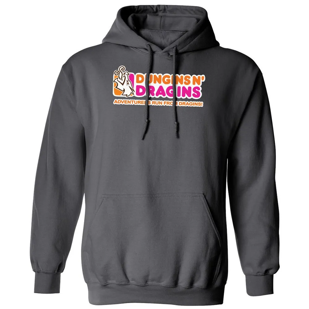 Dungins & Dragins Classic Unisex Hoodie - Charcoal - 7