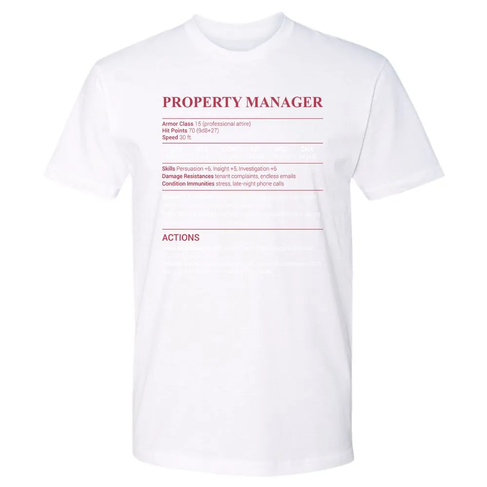 Property Manager Premium Unisex T-Shirt - White - 4