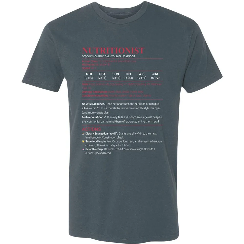 Nutritionist Premium Unisex T-Shirt - Indigo - 15