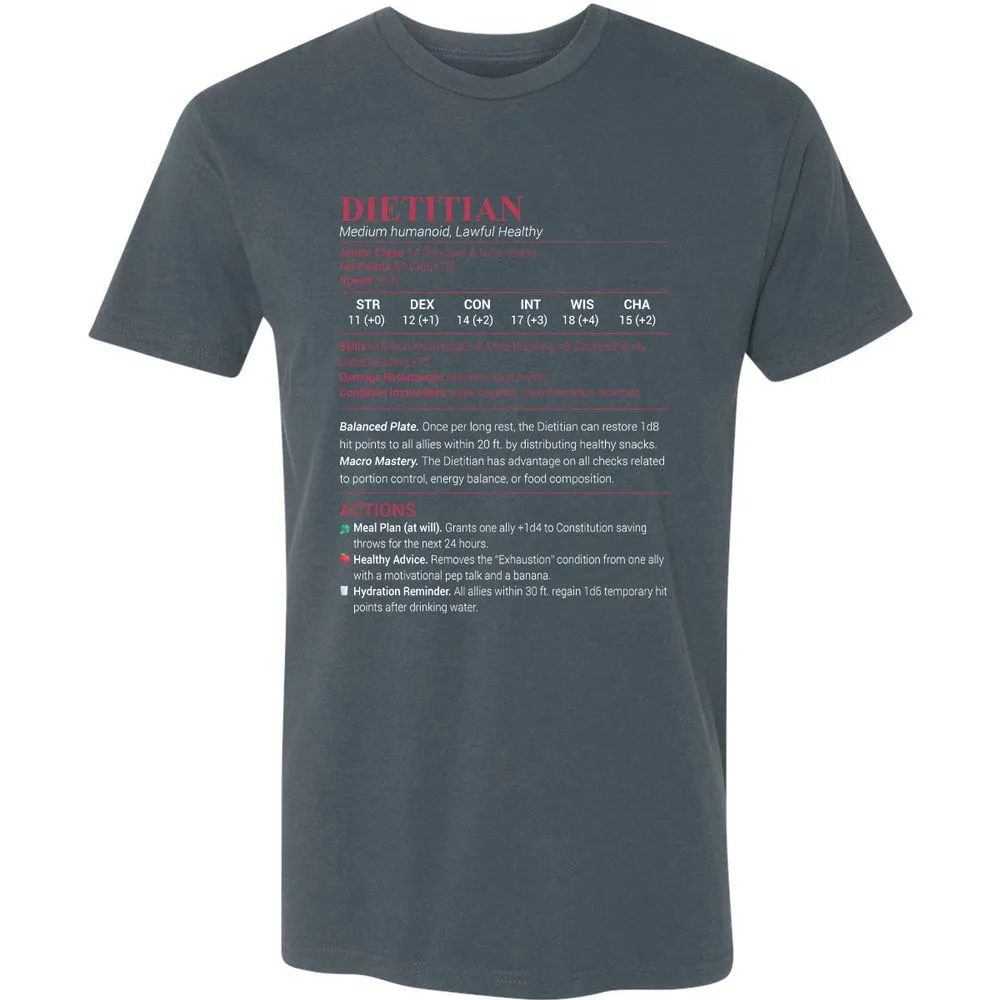 Dietitian Premium Unisex T-Shirt - Indigo - 15