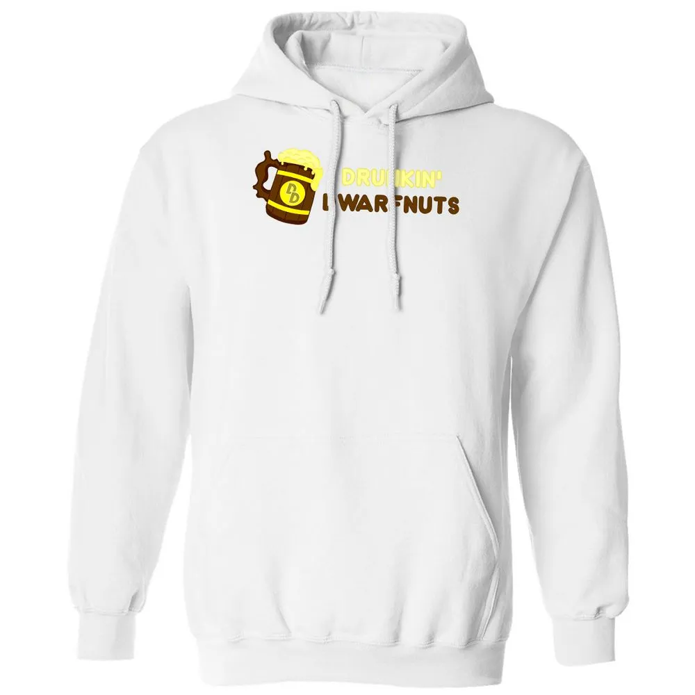 Drunkin' Dwartnuts Classic Unisex Hoodie - White - 11