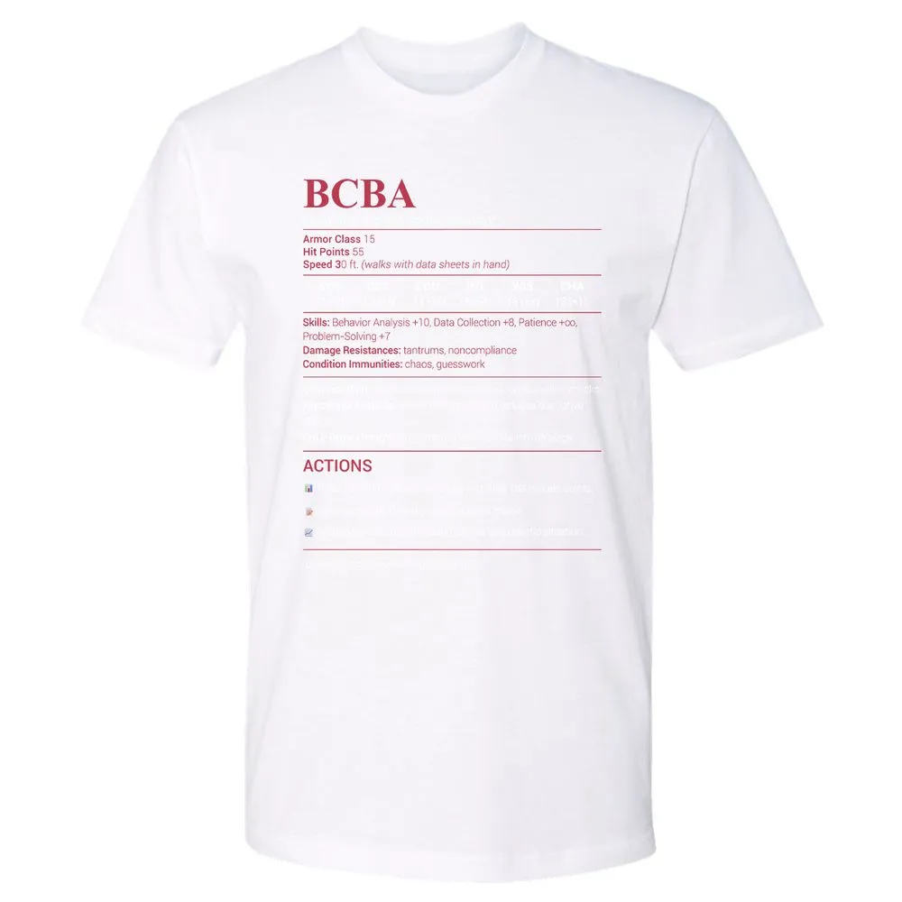 BCBA Premium Unisex T-Shirt - White - 4