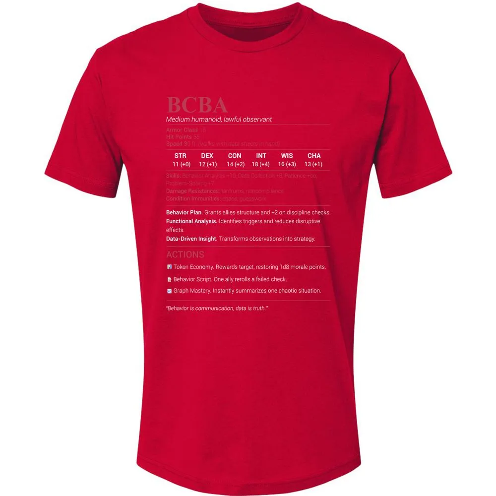 BCBA Premium Unisex T-Shirt - Red - 6