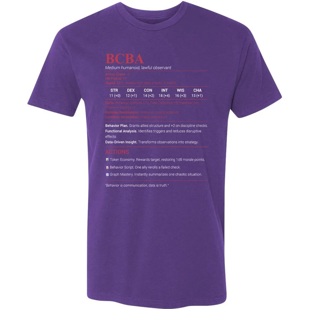 BCBA Premium Unisex T-Shirt - Purple Rush - 7