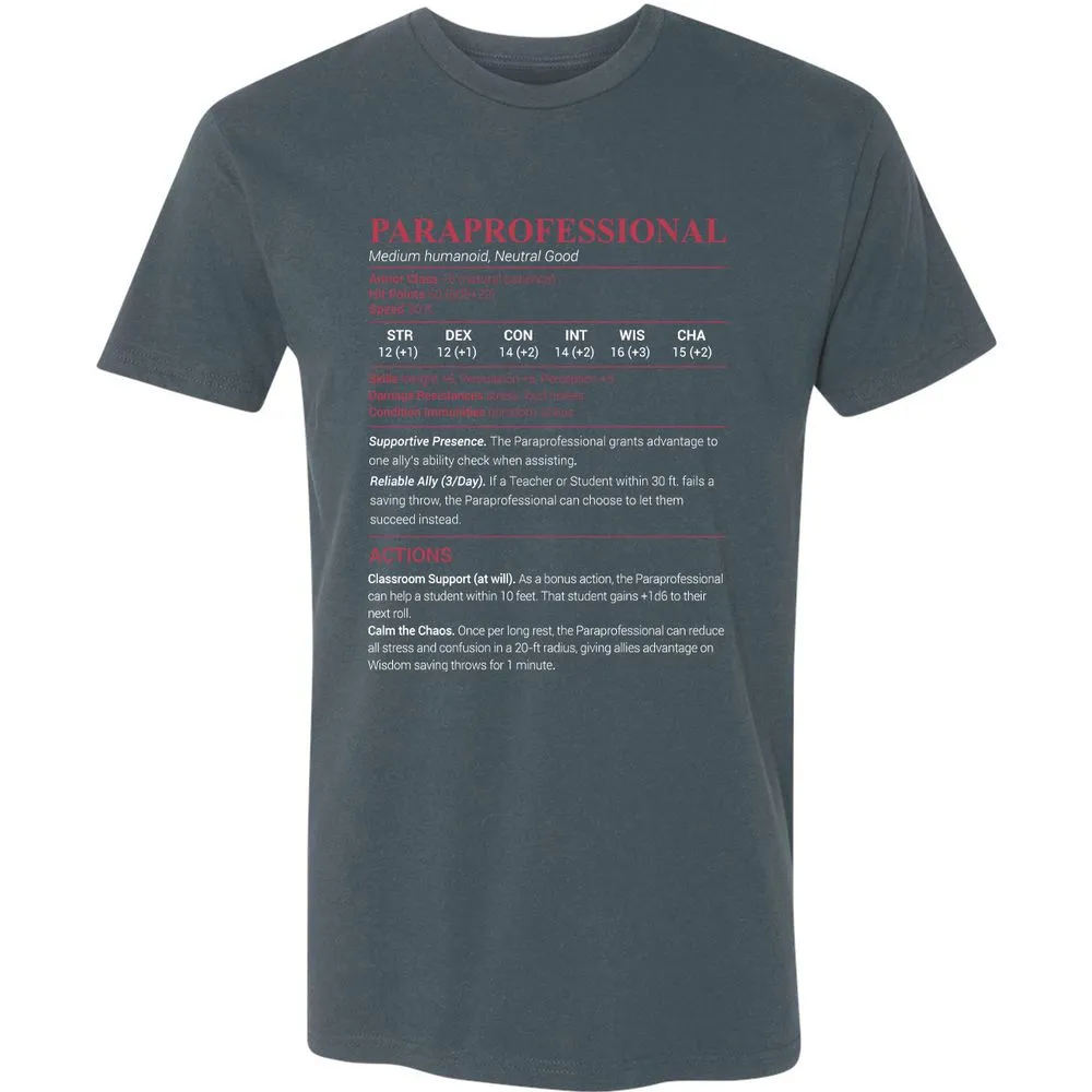 Paraprofessional Premium Unisex T-Shirt - Indigo - 15