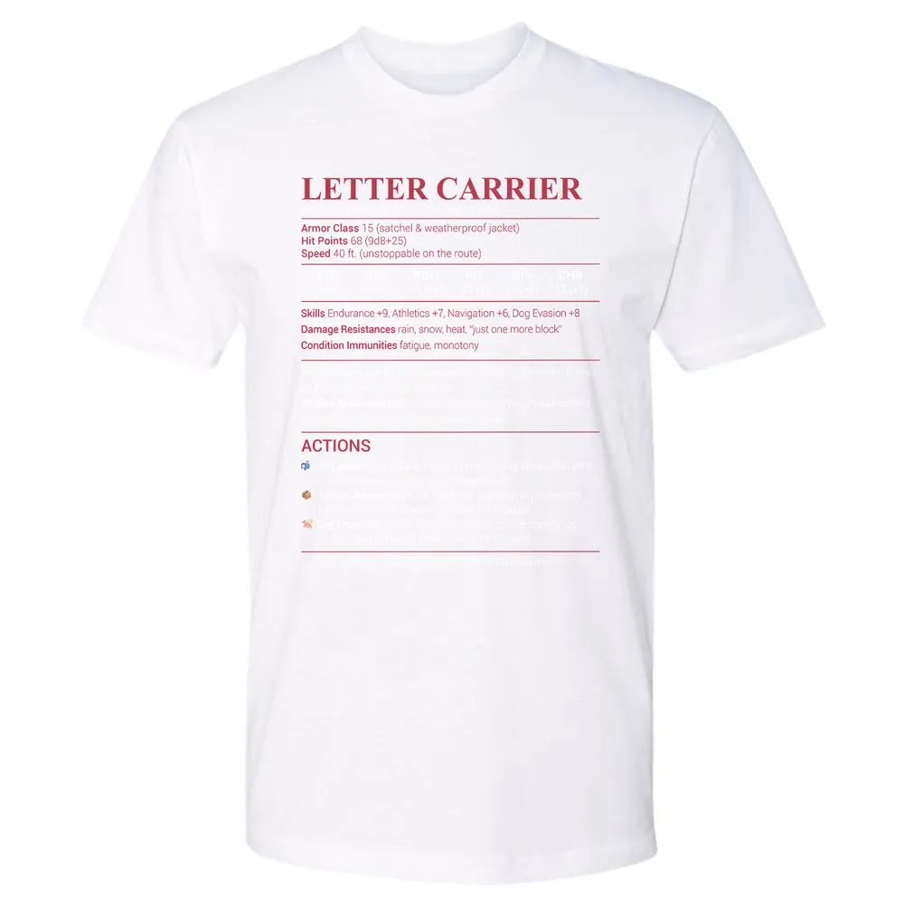 Letter Carrier Premium Unisex T-Shirt - White - 4