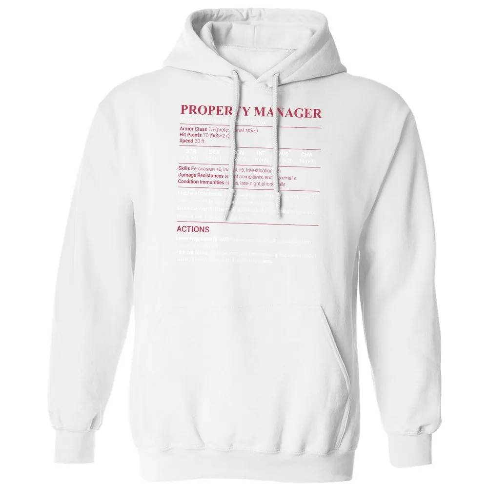 Property Manager Classic Unisex Hoodie - White - 11
