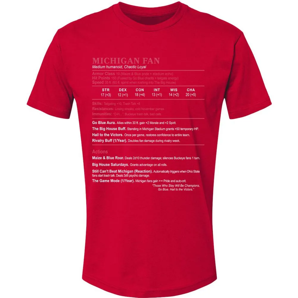 MICHIGAN FAN Premium Unisex T-Shirt - Red - 6