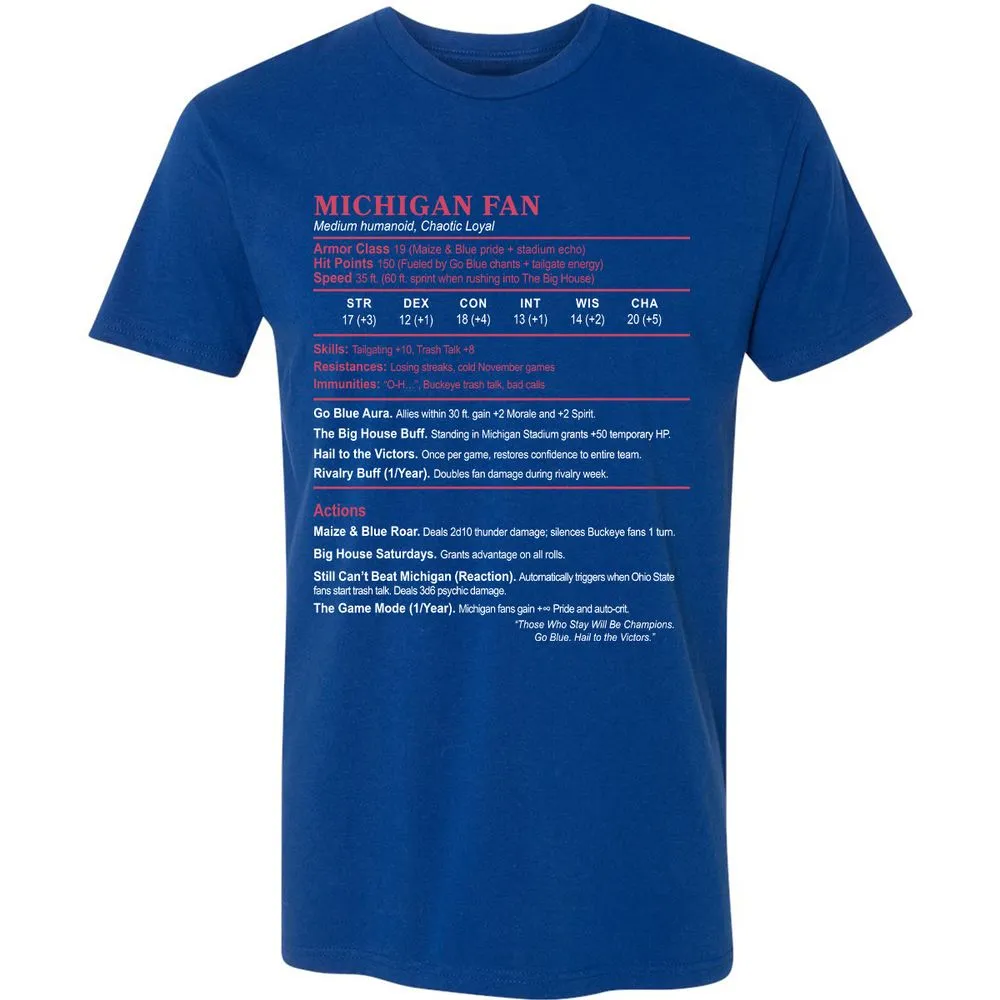 MICHIGAN FAN Premium Unisex T-Shirt - Royal - 10