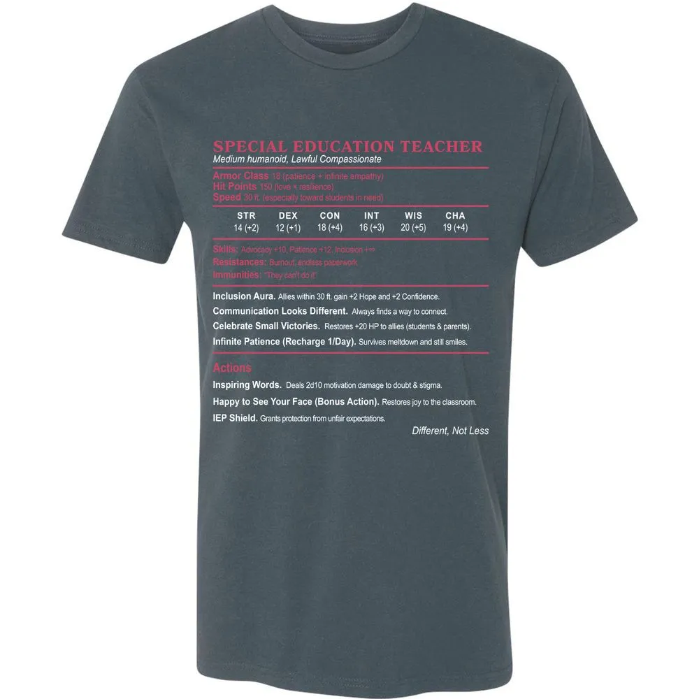Special Education Teacher Premium Unisex T-Shirt - Indigo - 15