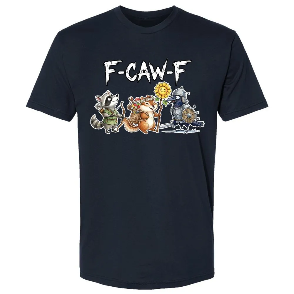 F-CAW-F Adventuring party Premium Unisex T-Shirt - Midnight Navy - 2