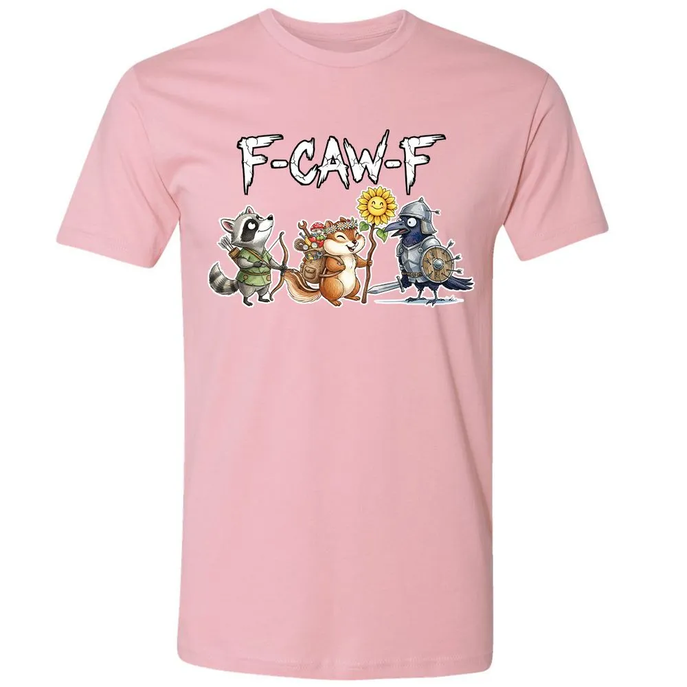 F-CAW-F Adventuring party Premium Unisex T-Shirt - Light Pink - 3