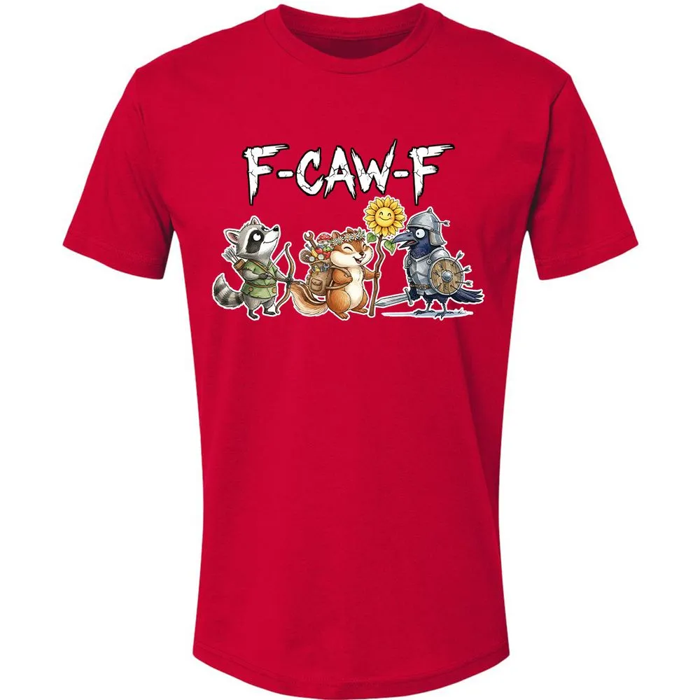 F-CAW-F Adventuring party Premium Unisex T-Shirt - Red - 6