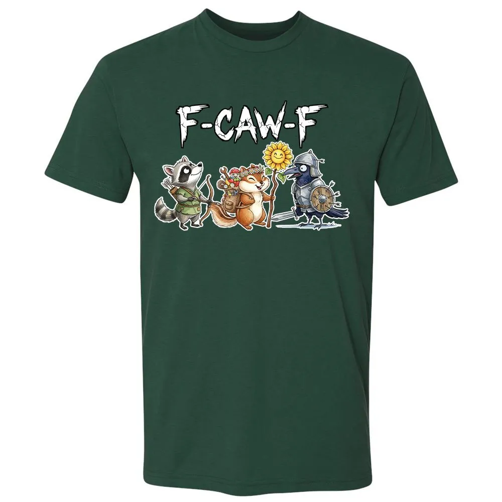 F-CAW-F Adventuring party Premium Unisex T-Shirt - Forest Green - 13