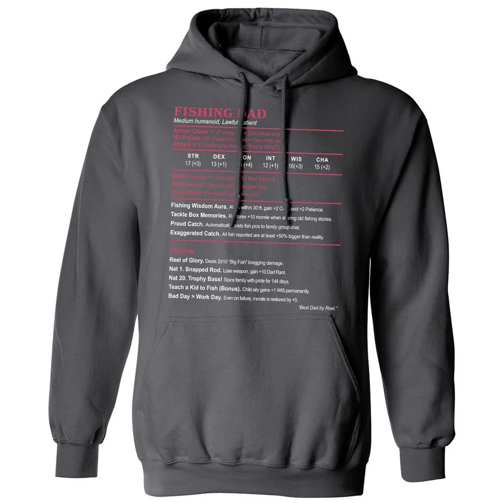 FISHING DAD Classic Unisex Hoodie - Charcoal - 7