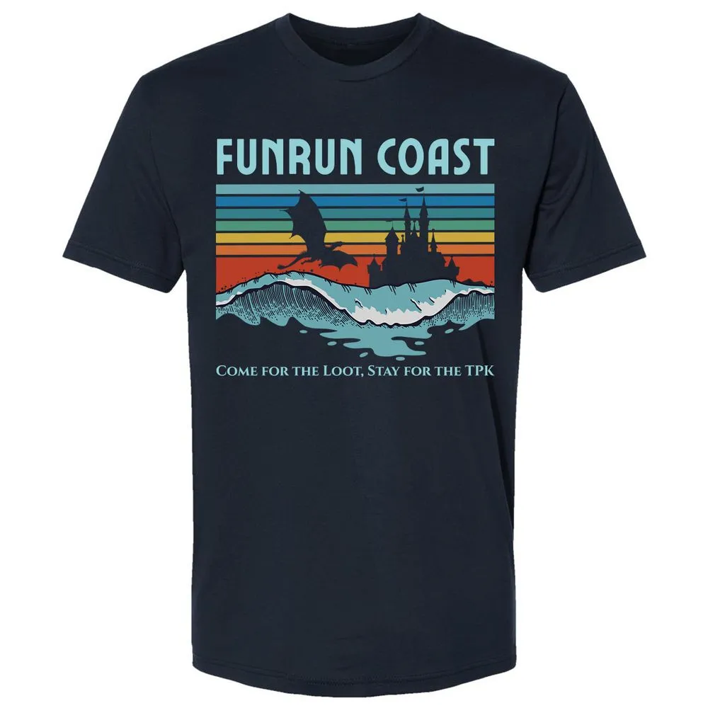 FUNRUN COAST Premium Unisex T-Shirt - Midnight Navy - 2