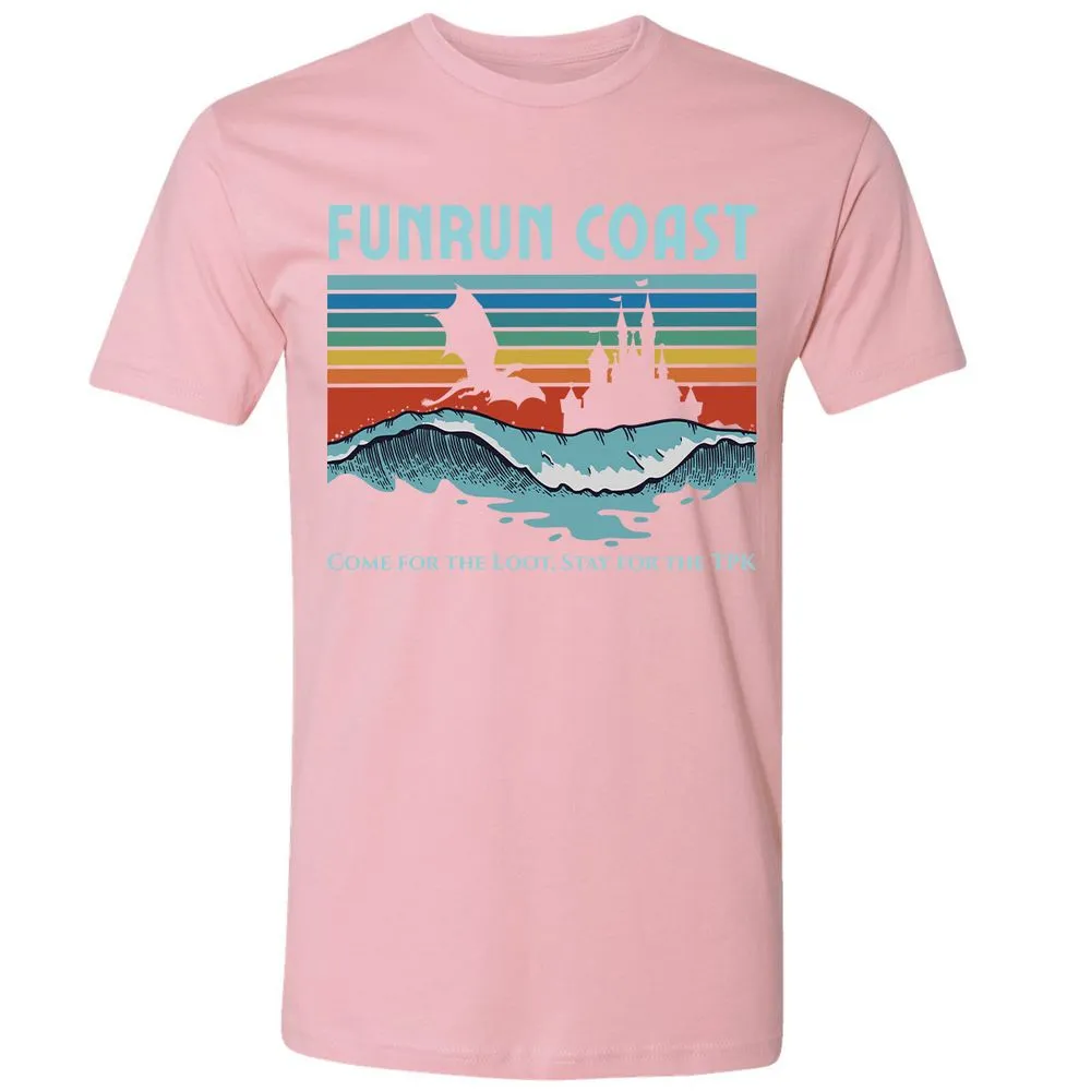FUNRUN COAST Premium Unisex T-Shirt - Light Pink - 3