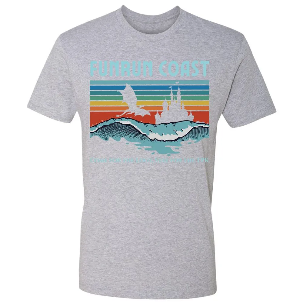 FUNRUN COAST Premium Unisex T-Shirt - Heather Grey - 9
