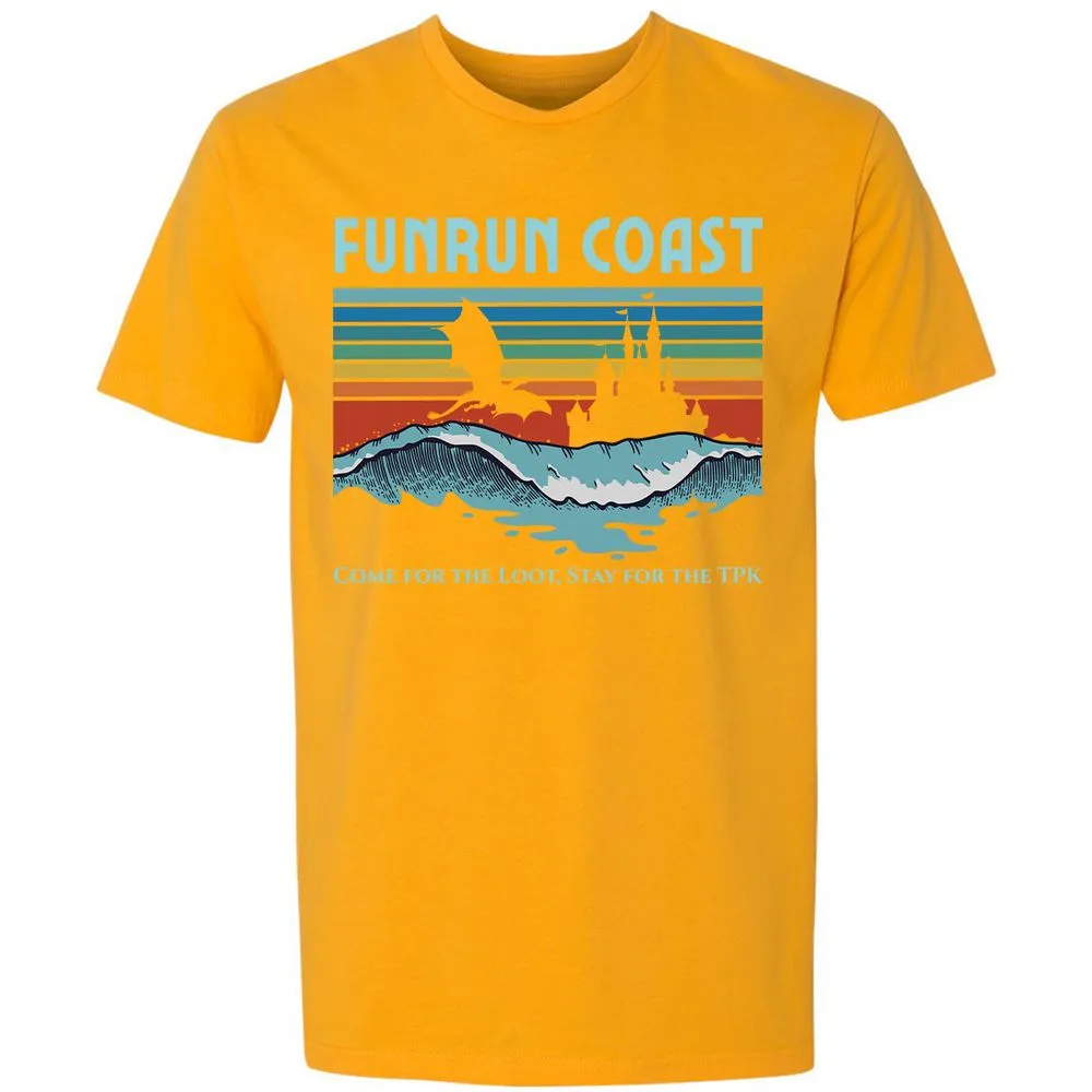 FUNRUN COAST Premium Unisex T-Shirt - Gold - 12