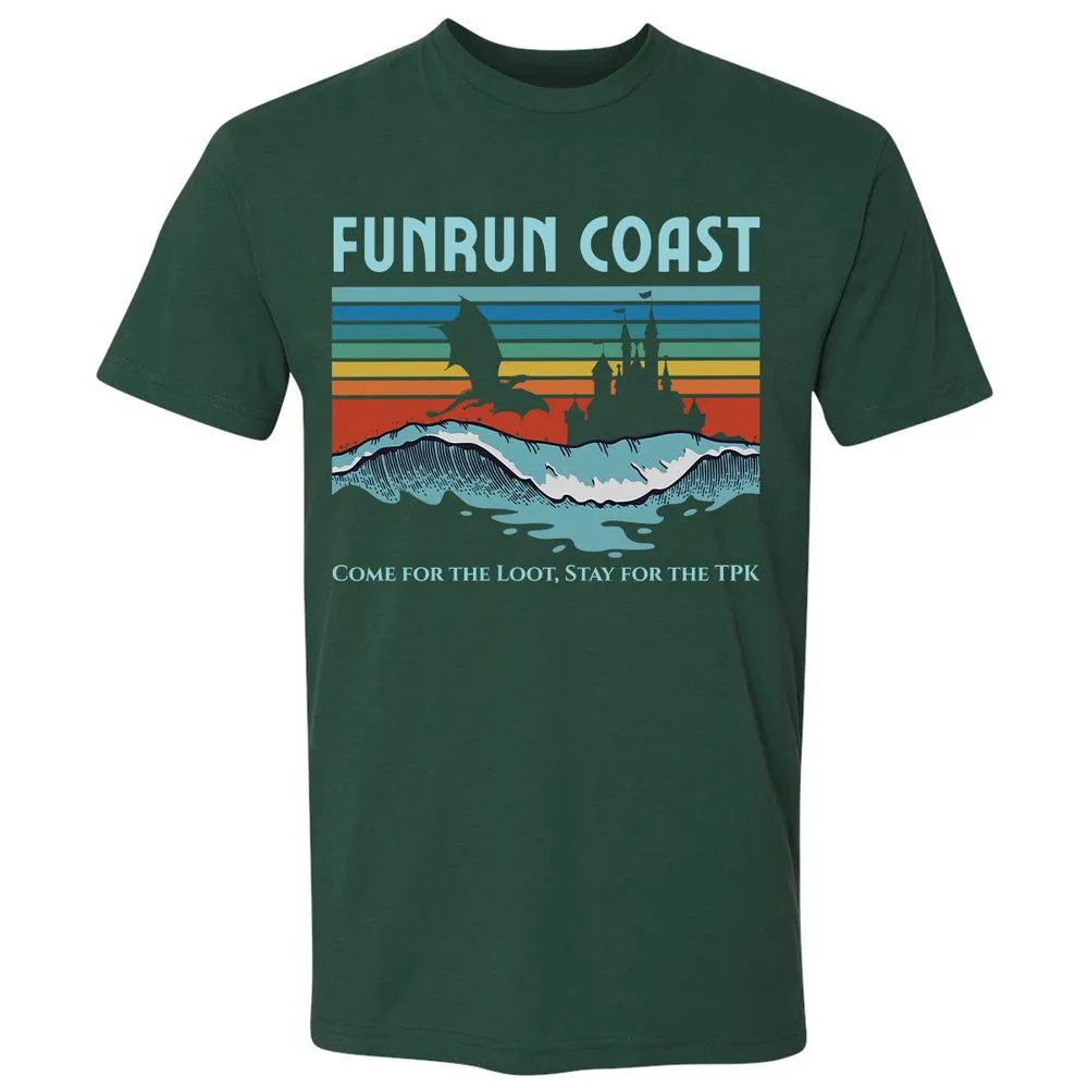 FUNRUN COAST Premium Unisex T-Shirt - Forest Green - 13